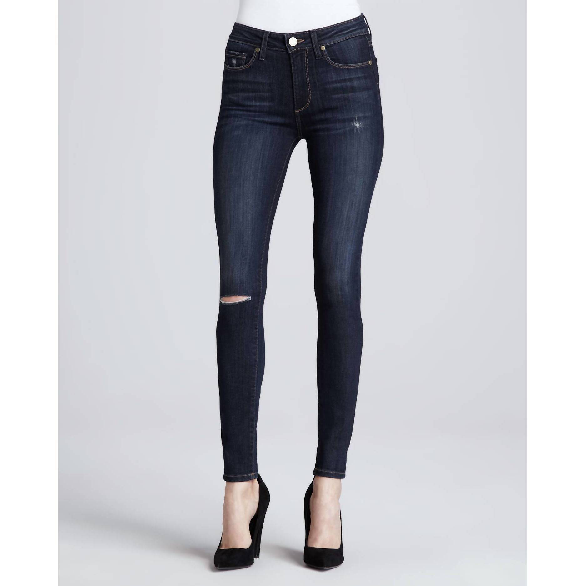New 7 For All Mankind The Skinny Crop & Roll Jean In Atbb